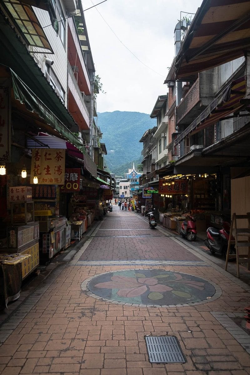 Wulai Street. Wulai District, New Taipei City, Taiwan.