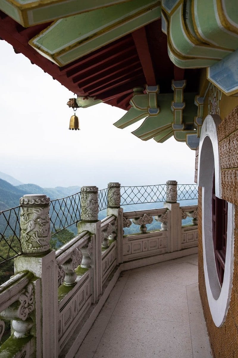 View from the top of Ci En Pagoda. Sun Moon Lake, Taiwan.