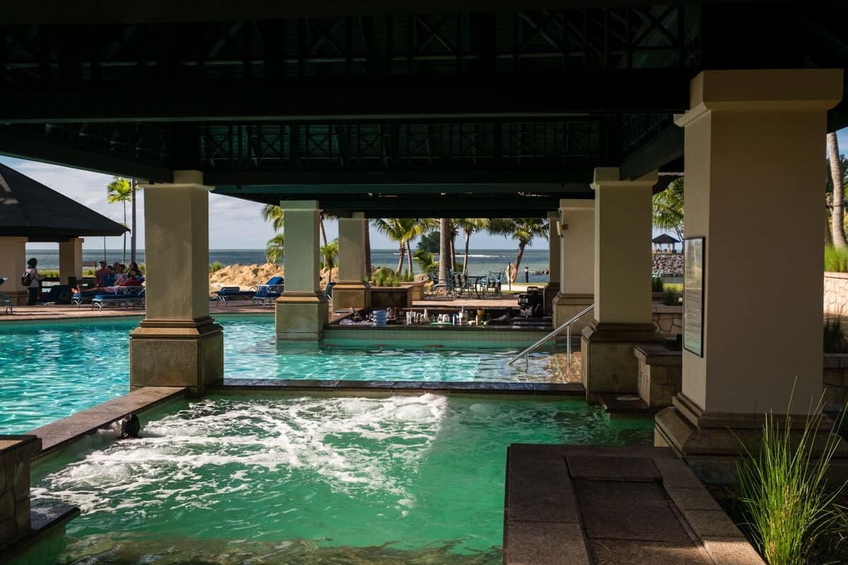 Beautiful pool at the Empire Hotel and Country Club. Jerudong, Brunei.