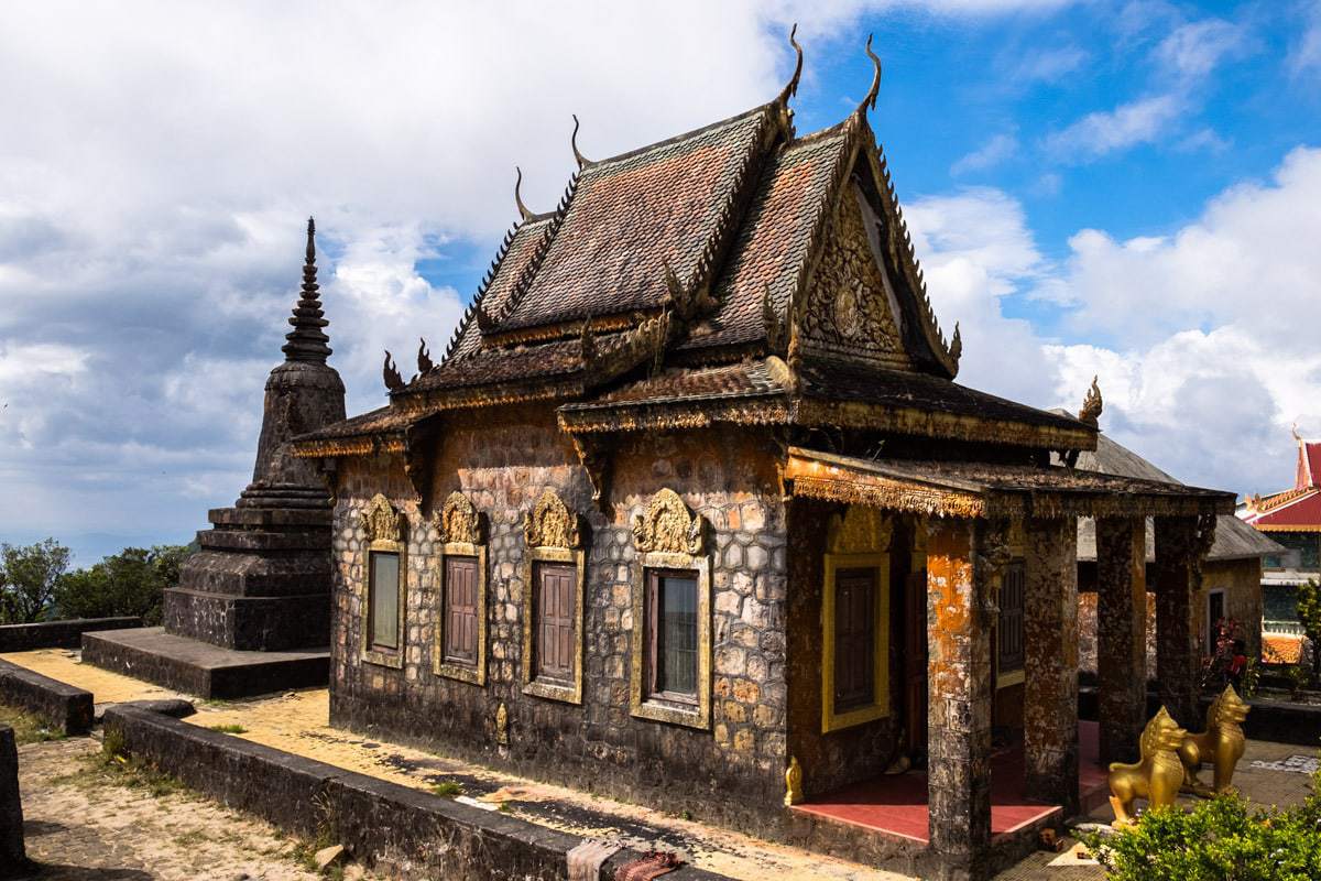 Wat Sampov Pram Pagoda. Bokor Hill, Kampot, Cambodia.