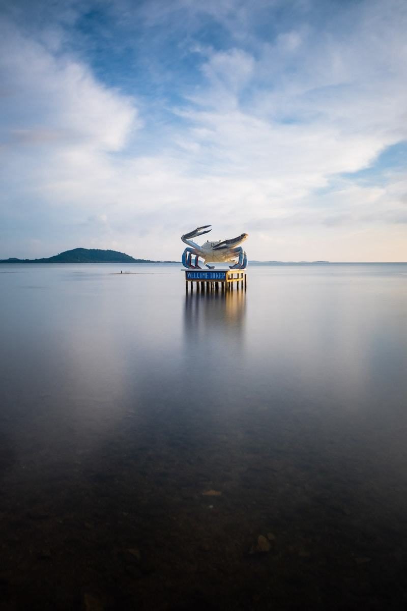 Welcome to Kep monument. Kep, Cambodia.
