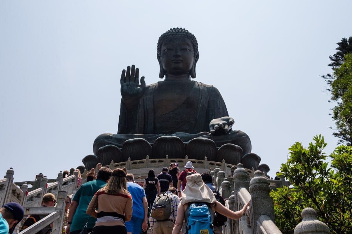 The Big Buddha. Ngong Ping Village. Lantau Island, Hong Kong.