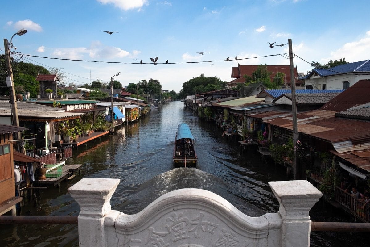 Tourist long-tail boat on Bang Luang Canal.