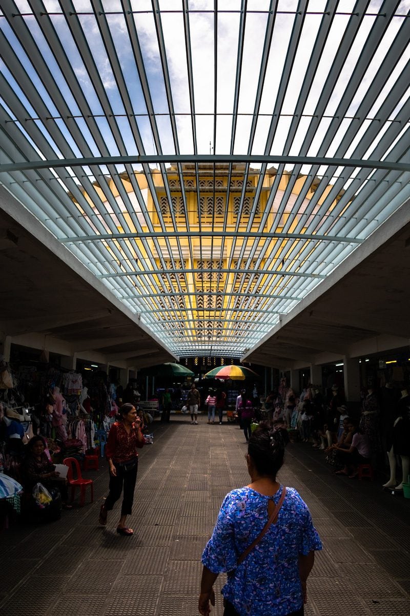At Central Market. Phnom Penh, Cambodia.