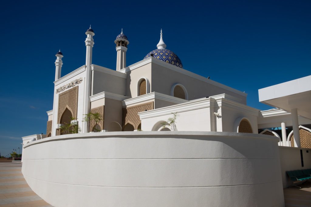 Different angle of the Mosque next to Brunei International Airport
